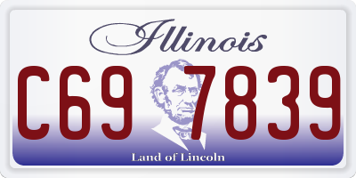 IL license plate C697839