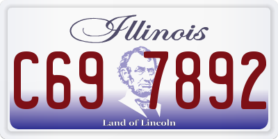 IL license plate C697892