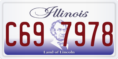 IL license plate C697978