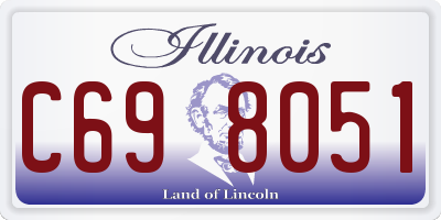 IL license plate C698051