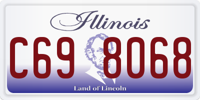 IL license plate C698068
