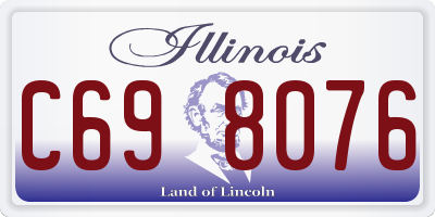 IL license plate C698076