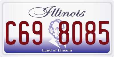 IL license plate C698085
