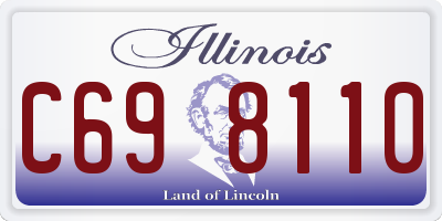 IL license plate C698110