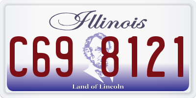 IL license plate C698121