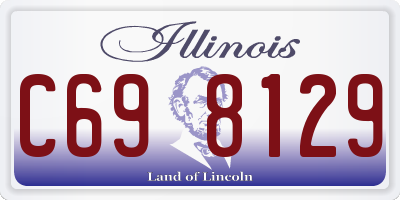 IL license plate C698129