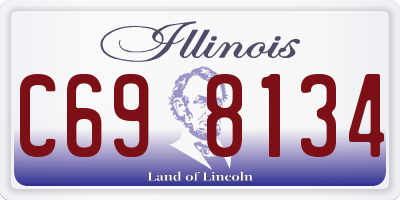 IL license plate C698134