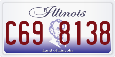IL license plate C698138