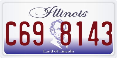 IL license plate C698143