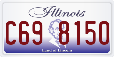 IL license plate C698150