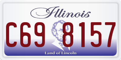 IL license plate C698157