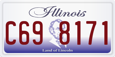 IL license plate C698171