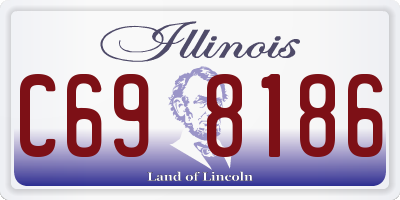 IL license plate C698186