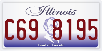 IL license plate C698195