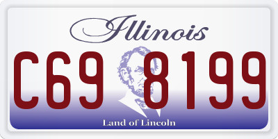 IL license plate C698199
