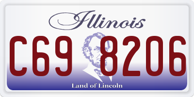 IL license plate C698206
