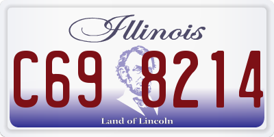 IL license plate C698214