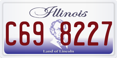 IL license plate C698227