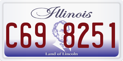 IL license plate C698251