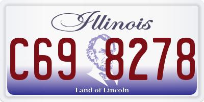 IL license plate C698278
