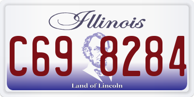 IL license plate C698284