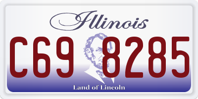 IL license plate C698285
