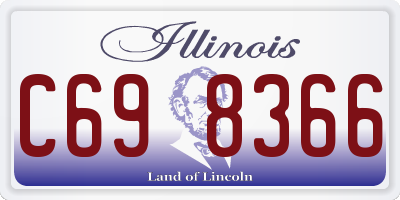 IL license plate C698366