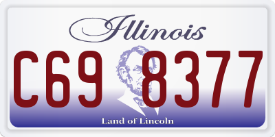IL license plate C698377