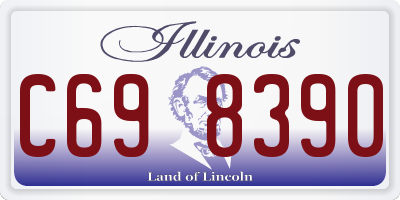 IL license plate C698390