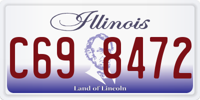 IL license plate C698472