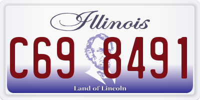 IL license plate C698491