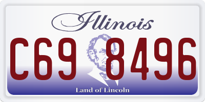 IL license plate C698496
