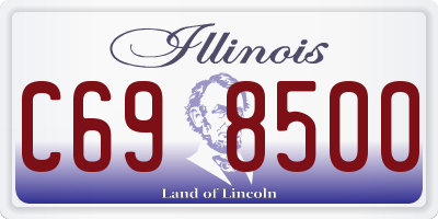 IL license plate C698500
