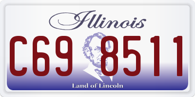 IL license plate C698511