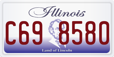 IL license plate C698580