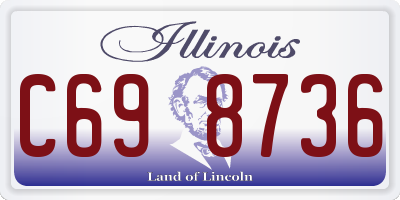 IL license plate C698736