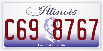 IL license plate C698767