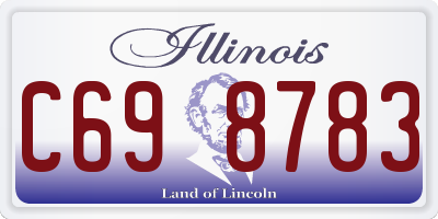 IL license plate C698783