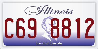 IL license plate C698812
