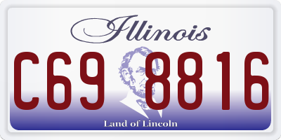 IL license plate C698816
