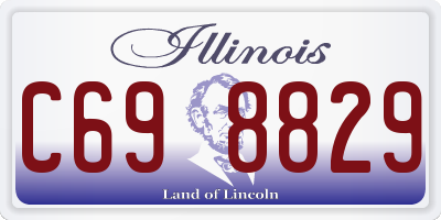 IL license plate C698829