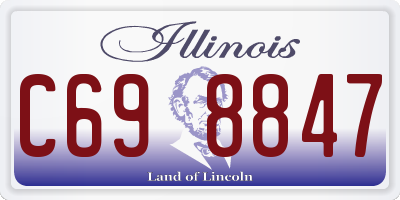 IL license plate C698847
