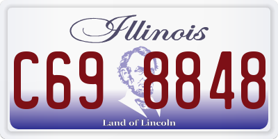 IL license plate C698848