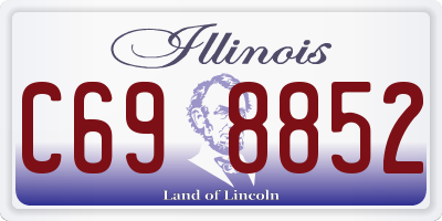IL license plate C698852