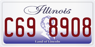 IL license plate C698908