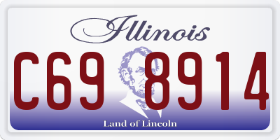 IL license plate C698914