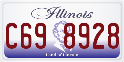 IL license plate C698928