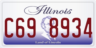 IL license plate C698934