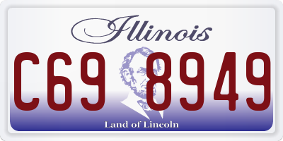 IL license plate C698949