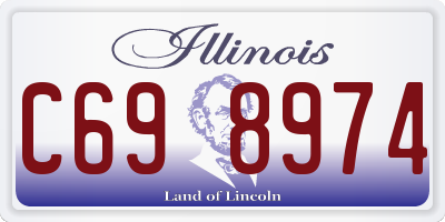 IL license plate C698974